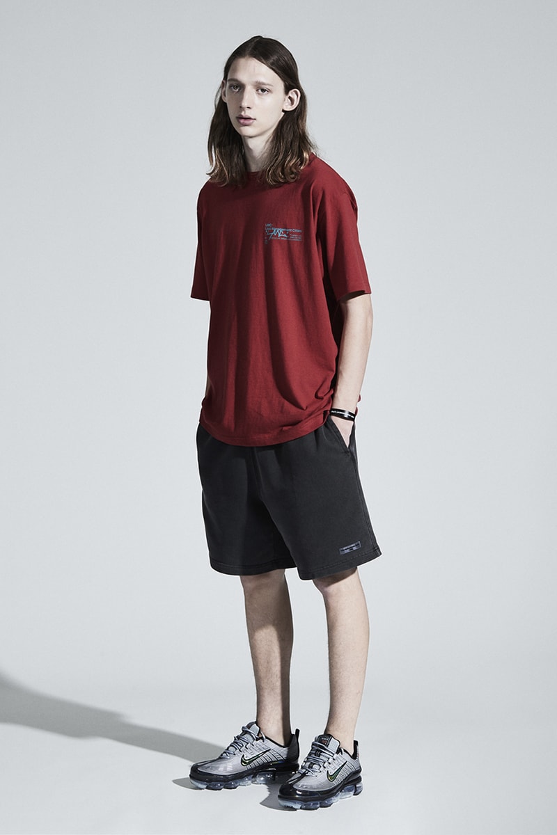 LMC Summer 2020 Lookbook collection menswear streetwear layers korean brand seoul hoodies jackets love peace t shirts graphics parka denim jeans shorts hats caps long sleeves sweaters