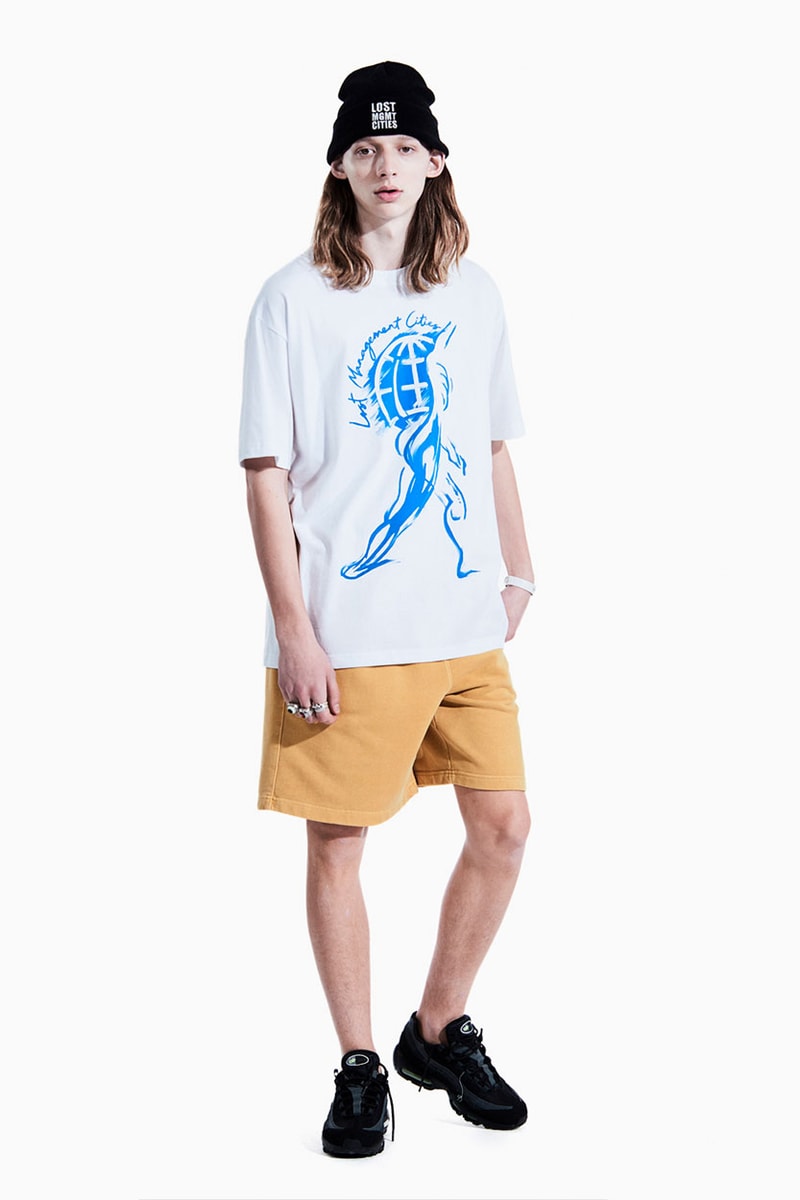 LMC Summer 2020 Lookbook collection menswear streetwear layers korean brand seoul hoodies jackets love peace t shirts graphics parka denim jeans shorts hats caps long sleeves sweaters