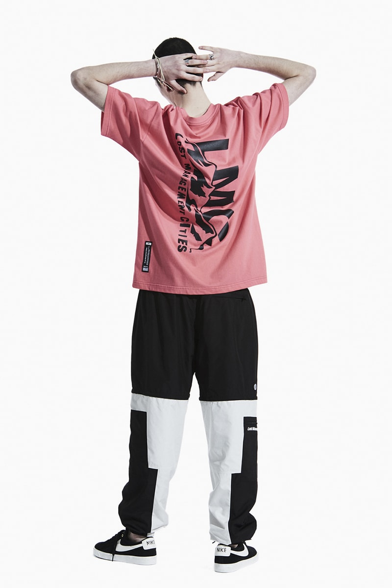 LMC Summer 2020 Lookbook collection menswear streetwear layers korean brand seoul hoodies jackets love peace t shirts graphics parka denim jeans shorts hats caps long sleeves sweaters