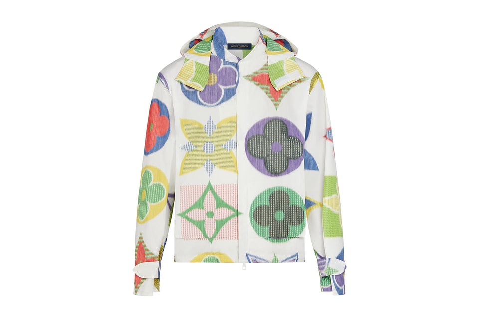 Louis Vuitton Blurred monogram windbreaker jacket