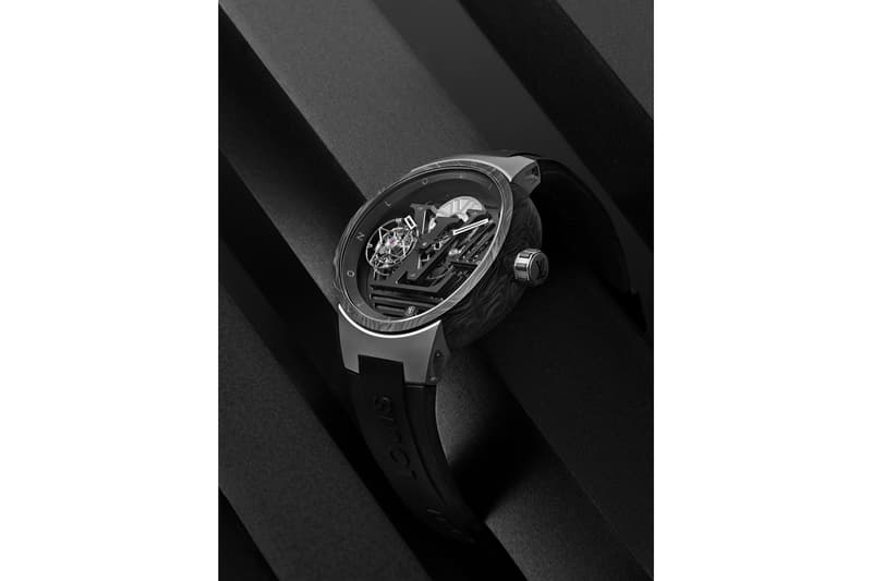 Louis Vuitton Tambour Curve Flying Tourbillon Poinçon de Genève Watch Black