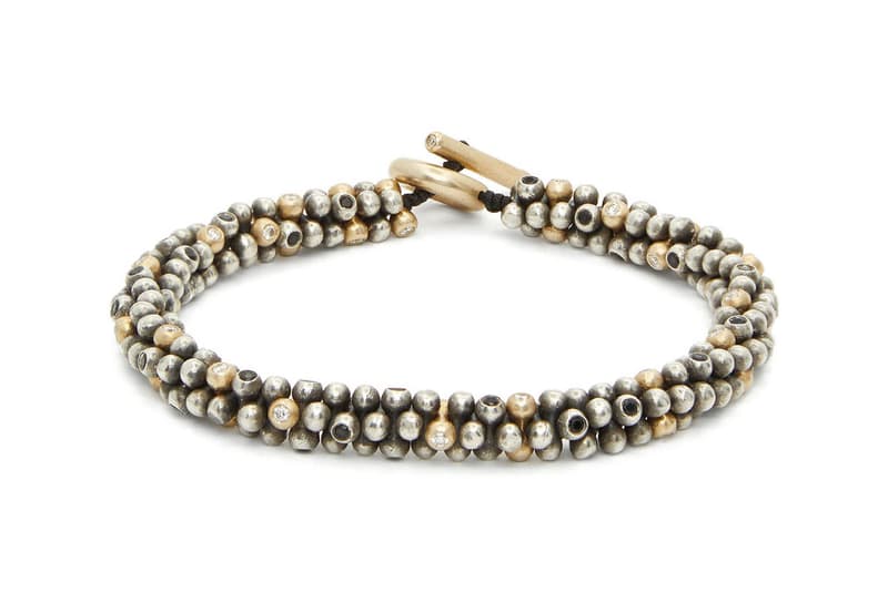 m cohen shimu diamond gold sterling silver bracelet jacks beaded sterling silver gold bracelet