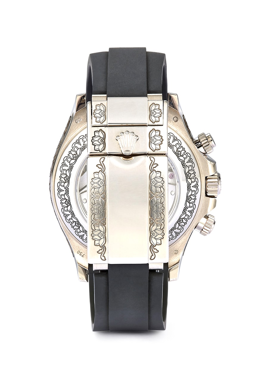 MAD Paris Rolex Daytona 116505LN Black Release Information Closer Look Luxury Timepieces Watches Design Rare Diamonds Baguettes Engraving