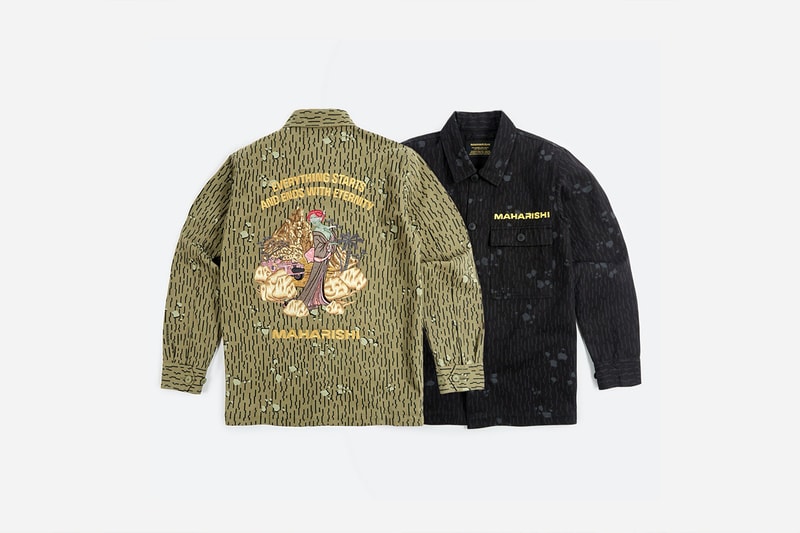 maharishi Neo Rain and Desert Rain DPM Collection Vietnam DBDU Rain military camouflage jackets overshirts lookbooks 
