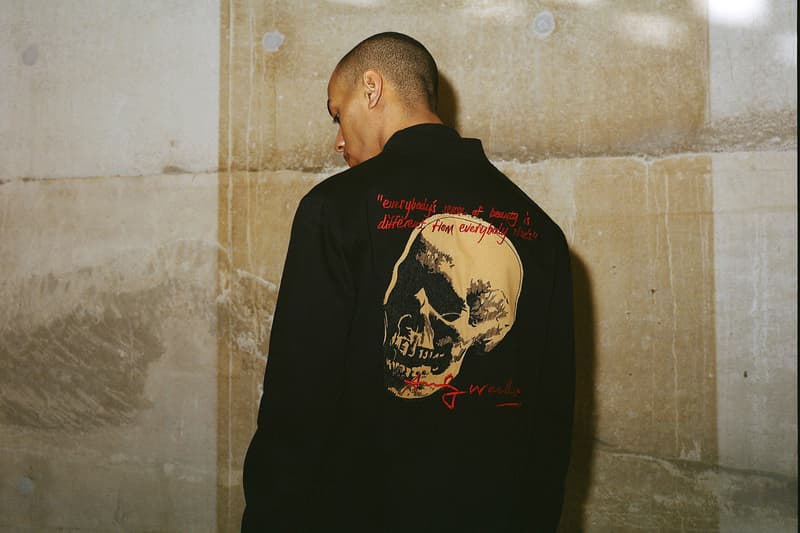 Andy Warhol x maharishi Tate Modern Shop Apparel Skull Stadium Jacket Trousers 'Skull'Series