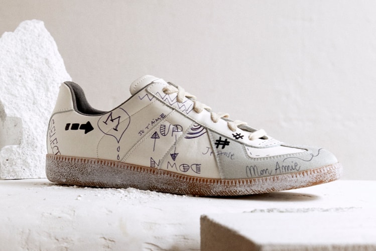 Maison Margiela Gives Replica Sneakers "Vintage Graffiti" Treatment