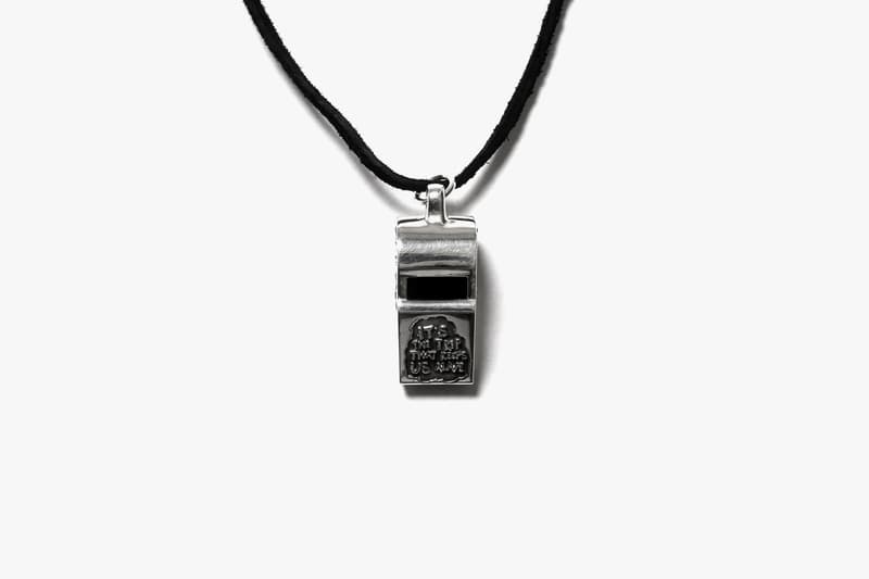 Elhaus MAPLE Hawaiian Shirt Silver Whistle jewelry menswear streetwear spring summer 2020 capsule collection accessories warm weather robert crumb prints artistic style 925