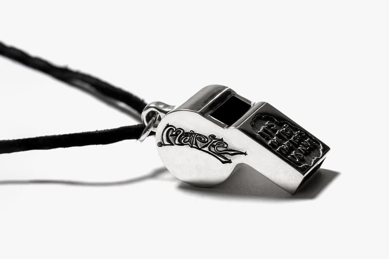 Elhaus MAPLE Hawaiian Shirt Silver Whistle jewelry menswear streetwear spring summer 2020 capsule collection accessories warm weather robert crumb prints artistic style 925