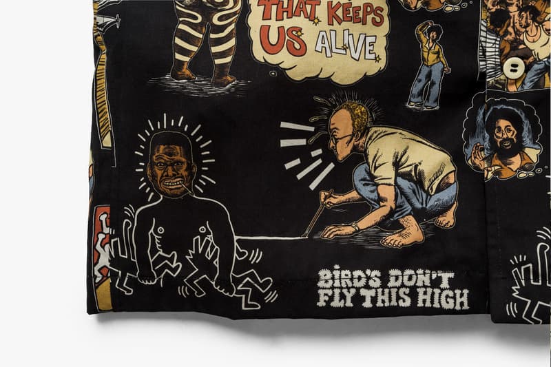 Elhaus MAPLE Hawaiian Shirt Silver Whistle jewelry menswear streetwear spring summer 2020 capsule collection accessories warm weather robert crumb prints artistic style 925