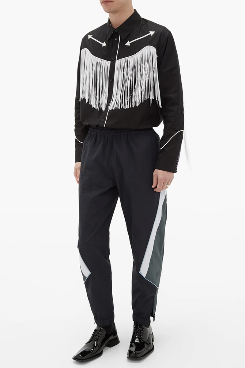 Martine Rose Reversible Fringed Cowboy Shirt menswear streetwear london east british english united kingdom designer spring summer 2020 collection button ups tassels americana