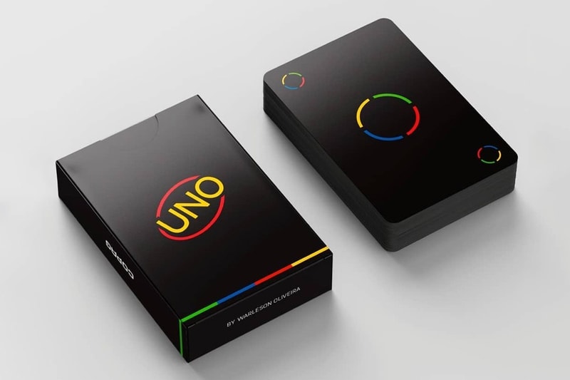 mattel card games uno minimalism sleek redesign minimalista deck party
