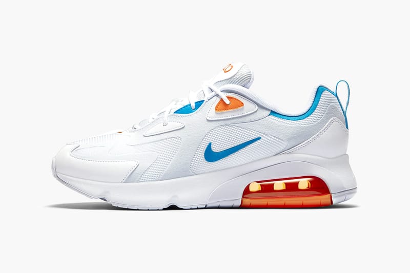 nike 200 white orange