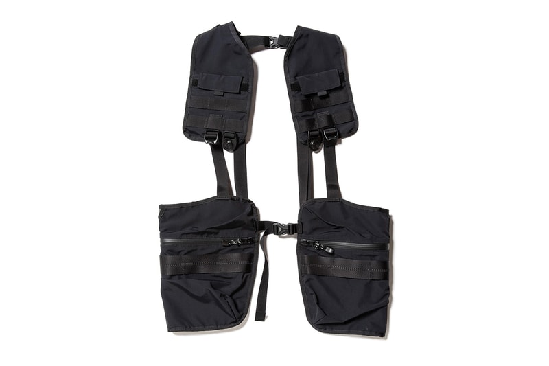 MEANSWHILE x Master-Piece Capsule Collection tactical vest backpack bags daypack sacoche luggage vest drop date price details 