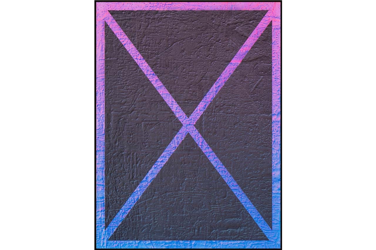 michael staniak natural order solo exhibition unit london debut hdf paintings 2020 casting compound digital UV pigment and acrylic on engineered wood panel steel frame 