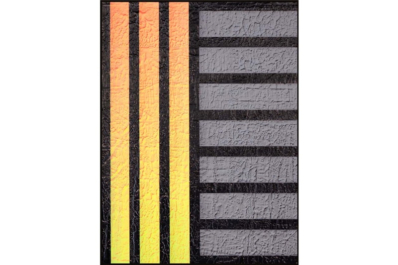 michael staniak natural order solo exhibition unit london debut hdf paintings 2020 casting compound digital UV pigment and acrylic on engineered wood panel steel frame 