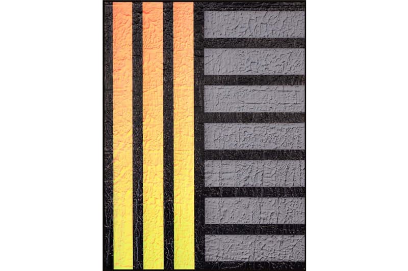michael staniak natural order solo exhibition unit london debut hdf paintings 2020 casting compound digital UV pigment and acrylic on engineered wood panel steel frame