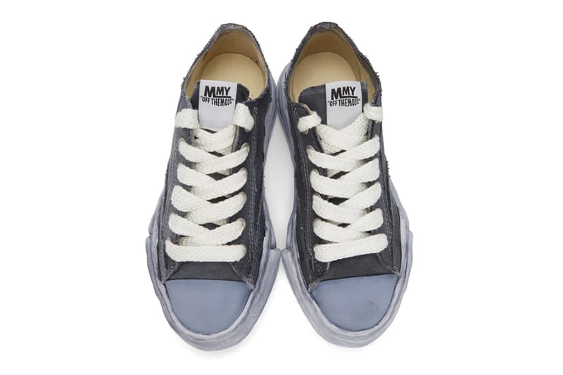 MIHARAYASUHIRO Black Over Dye Original Sole Sneakers Release Info Buy Price SSENSE Maison