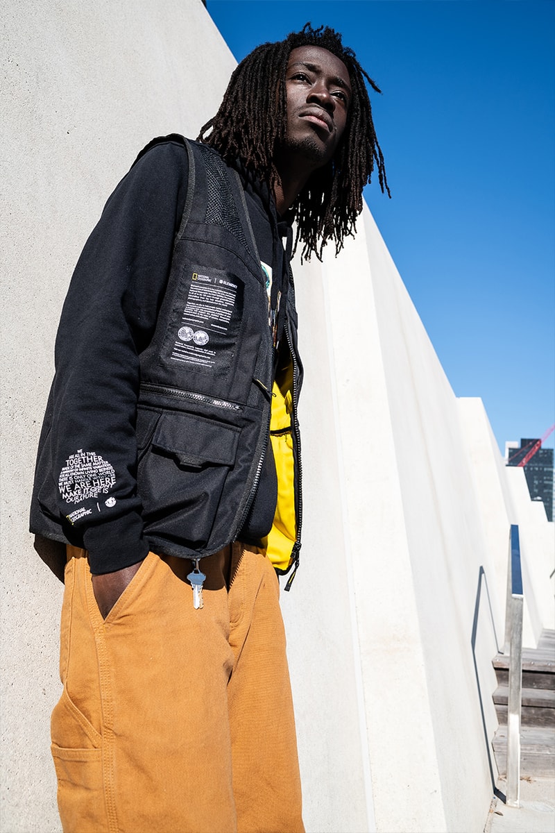 National Geographic x Element "Future Nature" Collection Info jackets skate decks skateboarding lookbooks skateboarding wheels shirts tees hoodies outerwear nat geo 