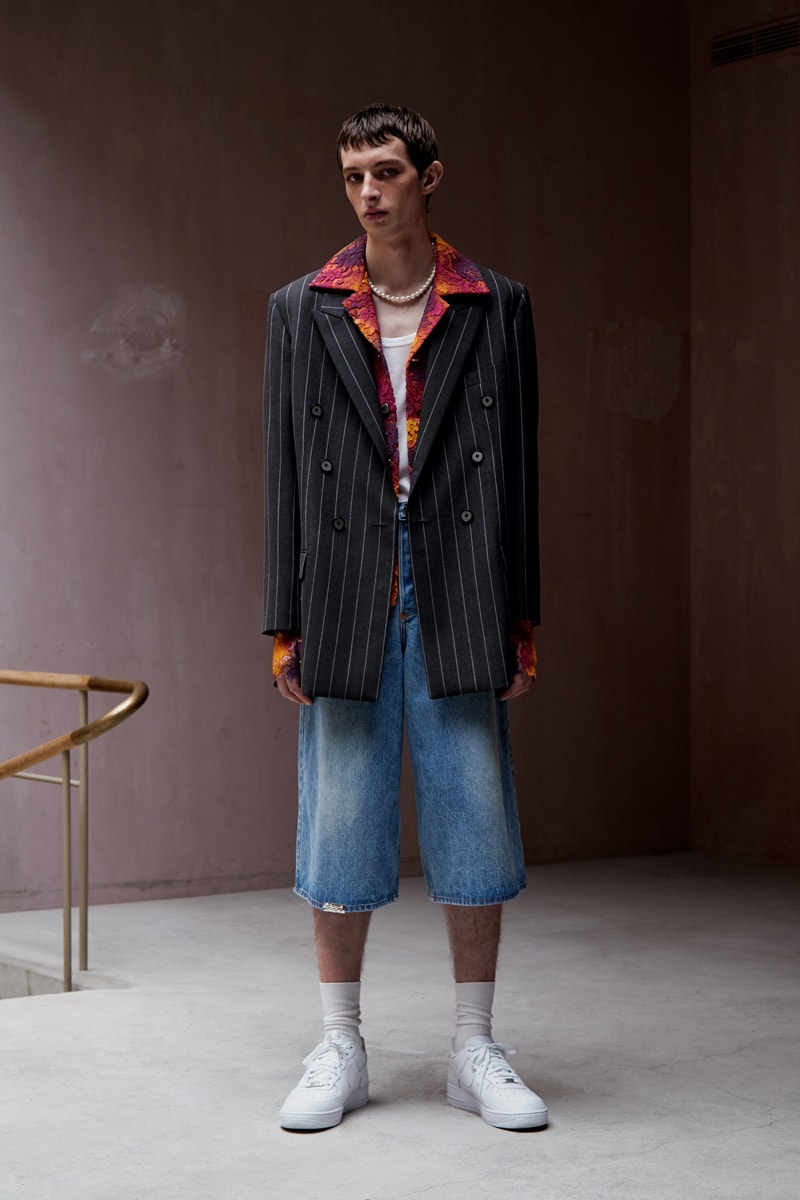 Necessity Sense Spring/Summer 2020 "Act of Desire" Lookbook Collection Jackets Cropped Shirts Blouses Suit Jackets Florals Psychedelic Oil Paintings Peonies Stripes Trousers 