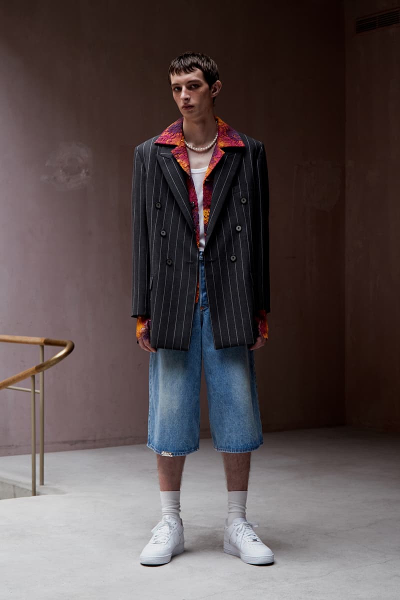 Necessity Sense Spring/Summer 2020 "Act of Desire" Lookbook Collection Jackets Cropped Shirts Blouses Suit Jackets Florals Psychedelic Oil Paintings Peonies Stripes Trousers