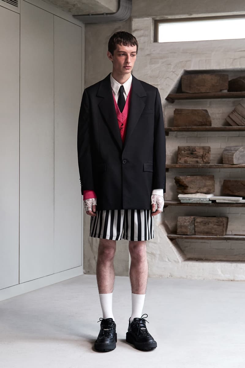 Necessity Sense Spring/Summer 2020 "Act of Desire" Lookbook Collection Jackets Cropped Shirts Blouses Suit Jackets Florals Psychedelic Oil Paintings Peonies Stripes Trousers