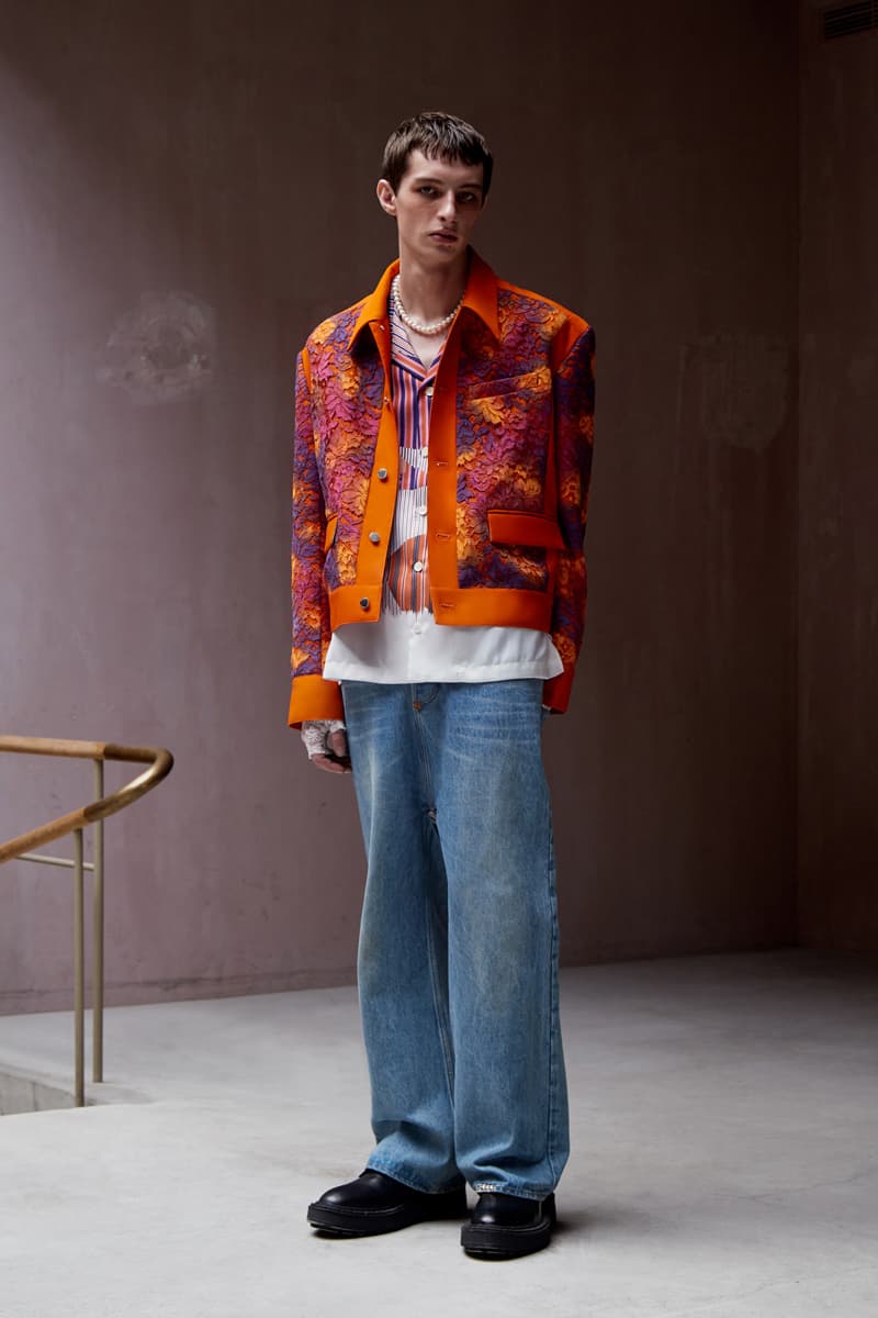 Necessity Sense Spring/Summer 2020 "Act of Desire" Lookbook Collection Jackets Cropped Shirts Blouses Suit Jackets Florals Psychedelic Oil Paintings Peonies Stripes Trousers