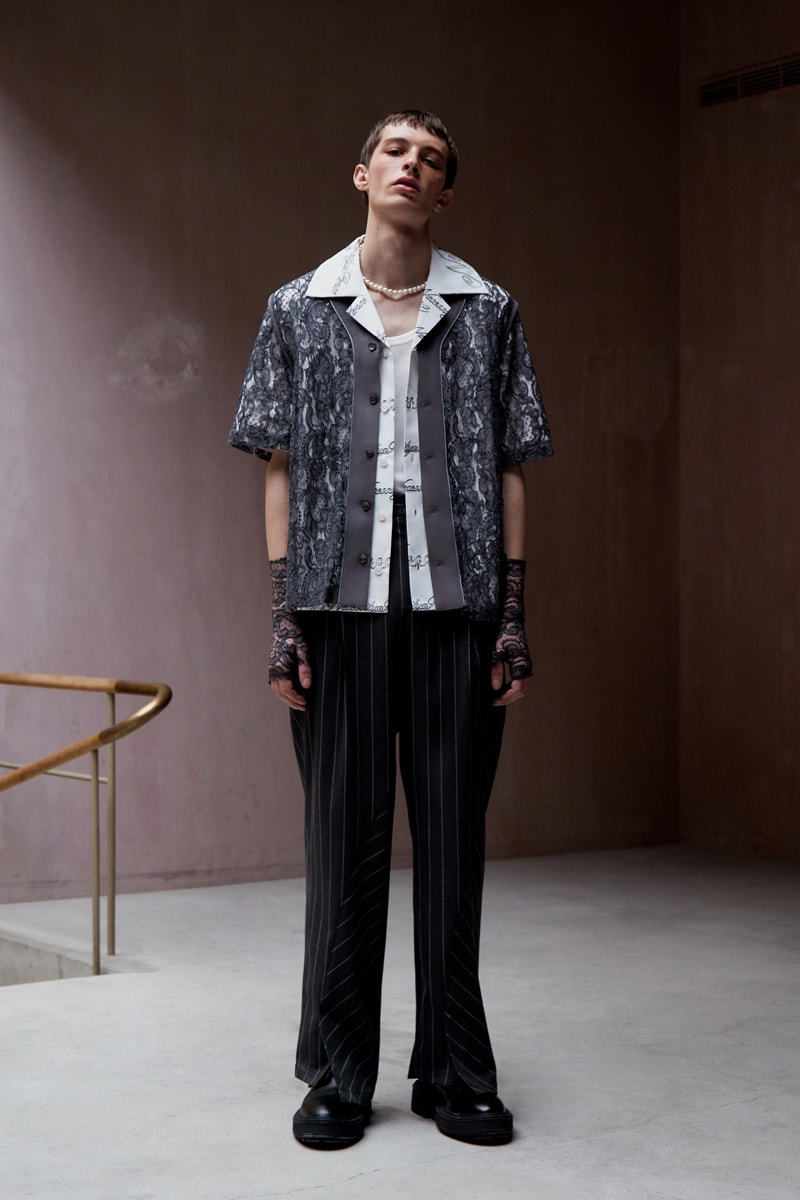 Necessity Sense Spring/Summer 2020 "Act of Desire" Lookbook Collection Jackets Cropped Shirts Blouses Suit Jackets Florals Psychedelic Oil Paintings Peonies Stripes Trousers 