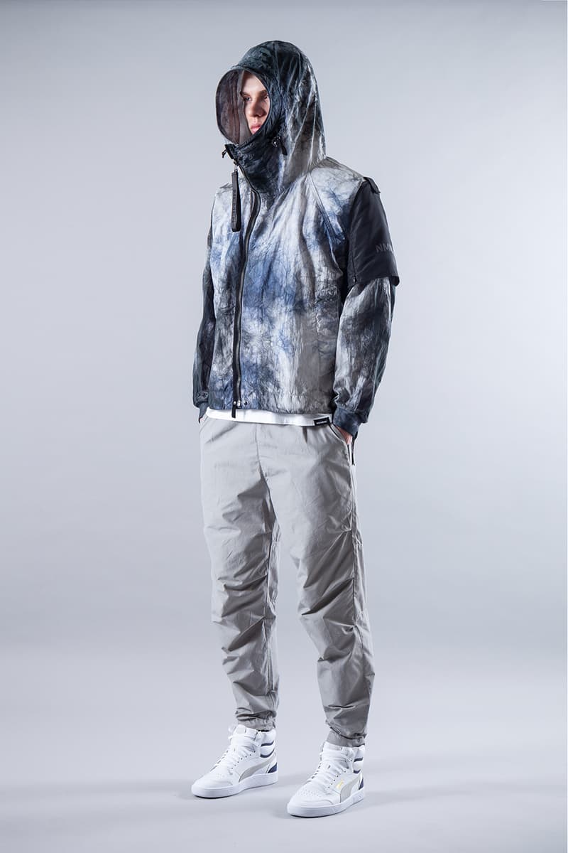 NemeN SS20 Collection Lookbook release info spring/summer techwear gradient tie-dye dip-dye garment dyeing domenico romeo NMN®_ZEPHYR 3L JACKET NMN®_XLT GUARD JACKET vest BANDO RAIN PARKA TWIST SMOCK