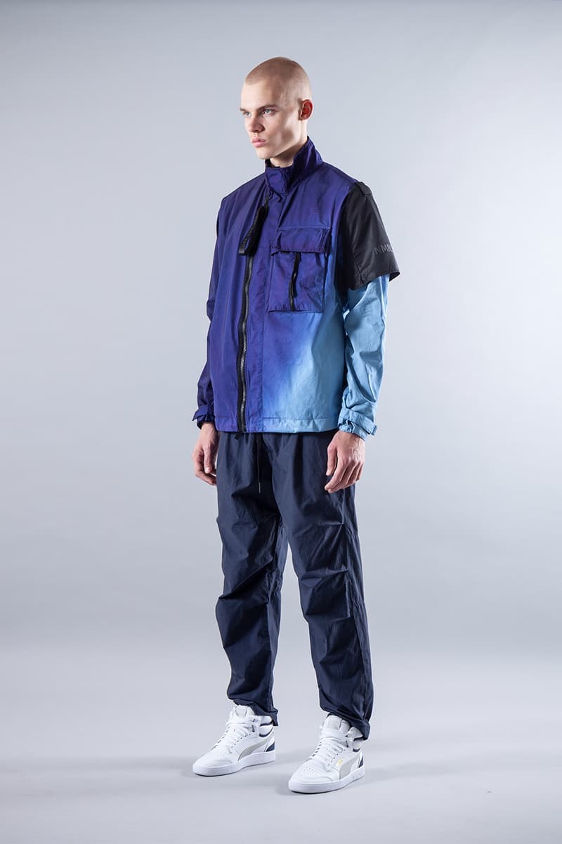 NemeN SS20 Collection Lookbook release info spring/summer techwear gradient tie-dye dip-dye garment dyeing domenico romeo NMN®_ZEPHYR 3L JACKET NMN®_XLT GUARD JACKET vest BANDO RAIN PARKA TWIST SMOCK