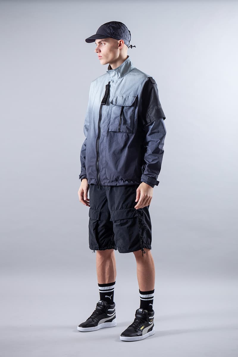 NemeN SS20 Collection Lookbook release info spring/summer techwear gradient tie-dye dip-dye garment dyeing domenico romeo NMN®_ZEPHYR 3L JACKET NMN®_XLT GUARD JACKET vest BANDO RAIN PARKA TWIST SMOCK