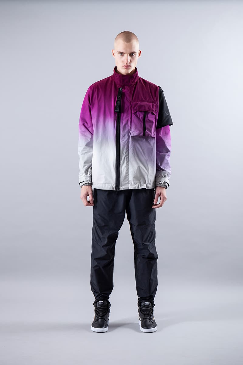 NemeN SS20 Collection Lookbook release info spring/summer techwear gradient tie-dye dip-dye garment dyeing domenico romeo NMN®_ZEPHYR 3L JACKET NMN®_XLT GUARD JACKET vest BANDO RAIN PARKA TWIST SMOCK