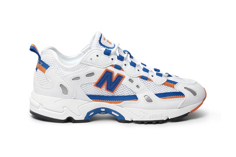 new balance 827 mr porter white royal blue orange black red release information buy cop purchase details ML827AAA