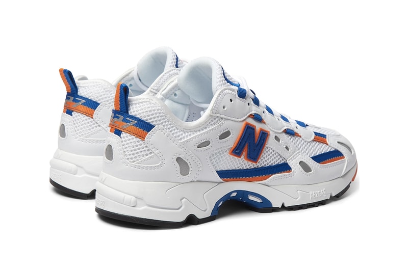 new balance 827 mr porter white royal blue orange black red release information buy cop purchase details ML827AAA
