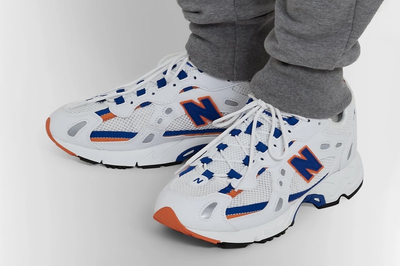 new balance 827 mr porter white royal blue orange black red release information buy cop purchase details ML827AAA