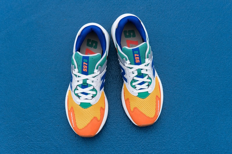 new balance 997s multicolor MS997JHX grey orange yellow green blue white