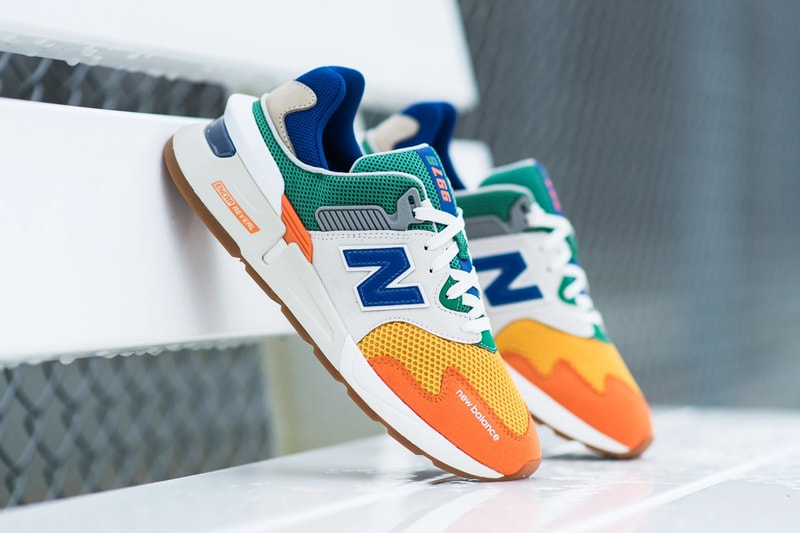 new balance 997s multicolor MS997JHX grey orange yellow green blue white