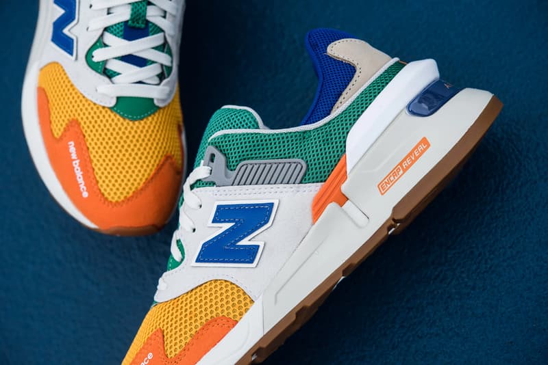 new balance 997s multicolor MS997JHX grey orange yellow green blue white