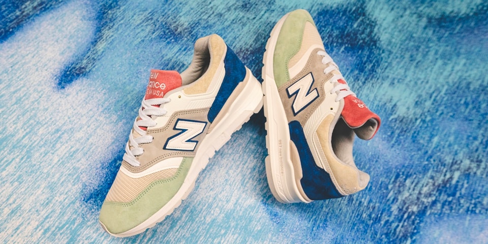 New balance 997 pastel on feet Clearance