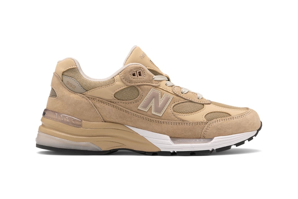 New Balance Made In Us 992 Tan With White Release Hypebeast