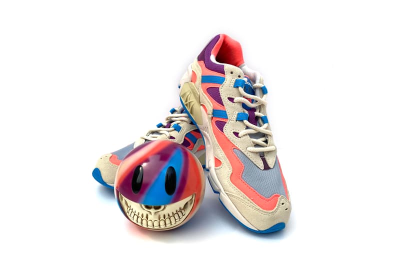 Ron English x New Balance 850 Sneaker Art Toy '850 Grin' Smiley Face Purple Pink Blue Collectible