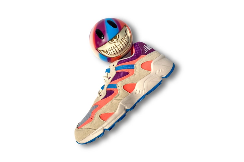 Ron English x New Balance 850 Sneaker Art Toy '850 Grin' Smiley Face Purple Pink Blue Collectible 