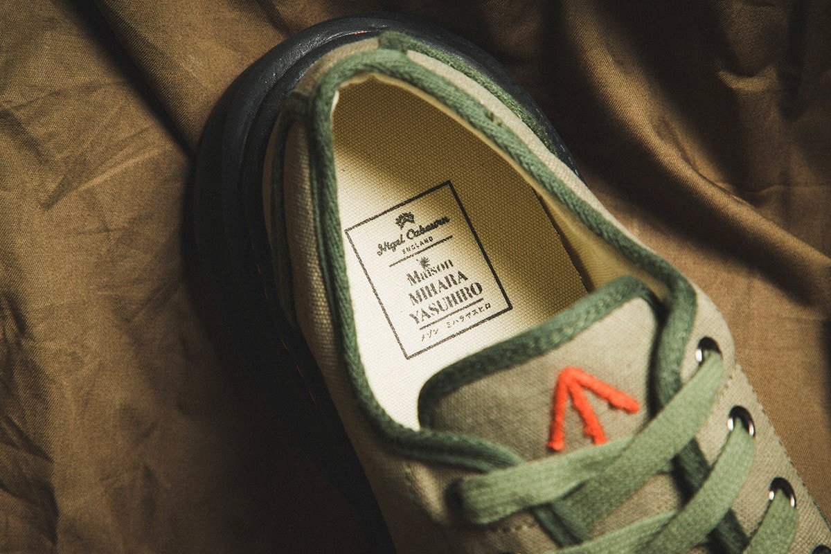 Nigel Cabourn x Maison Mihara Yasuhiro Army Combat Shoe British Army Military French Shoes Canvas Sneakers Vintage shoes kicks trainers 