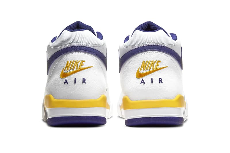 Nike Air Flight Legacy Lakers White University Gold Regency Purple Release BQ4212-102