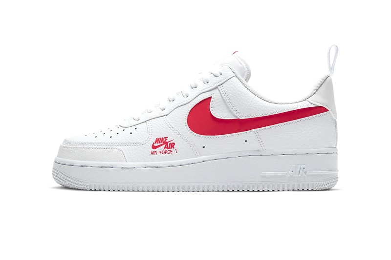 Nike Air Force 1 LV8 Utility White University Red Black Light Smoke Grey menswear streetwear shoes footwear kicks trainers runners spring summer 2020 collection CW7579 001 101
