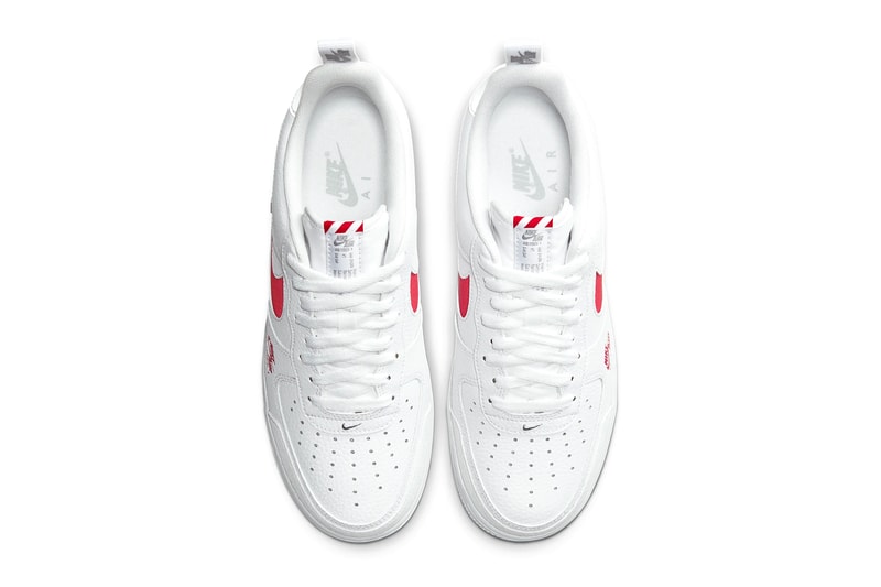 Nike Air Force 1 LV8 Utility White University Red Black Light Smoke Grey menswear streetwear shoes footwear kicks trainers runners spring summer 2020 collection CW7579 001 101