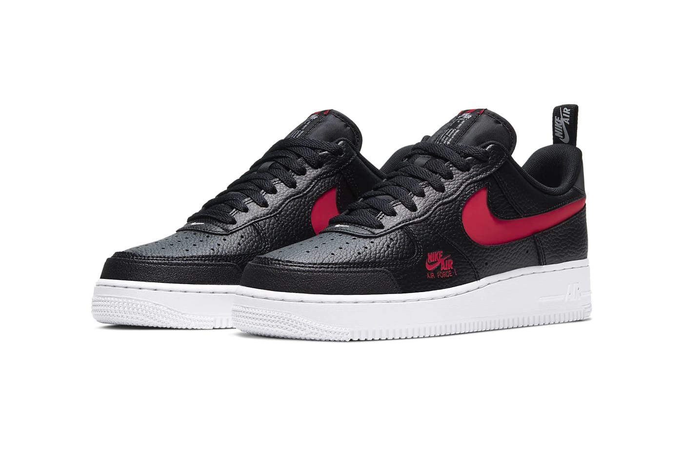 nike air force 1 lv8 red and black