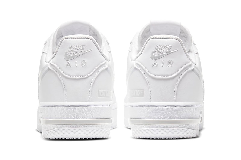 Nike Air Force 1 React D/MS/X white pure platinum release information oversized swoosh cushioning comfort buy cop purchase CT1020-101
