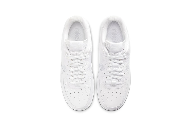 Nike Air Force 1 React D/MS/X white pure platinum release information oversized swoosh cushioning comfort buy cop purchase CT1020-101