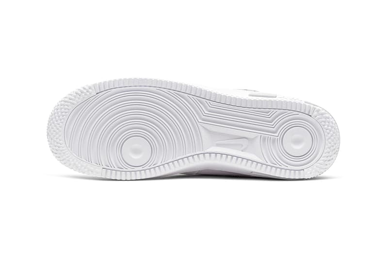 Nike Air Force 1 React D/MS/X white pure platinum release information oversized swoosh cushioning comfort buy cop purchase CT1020-101