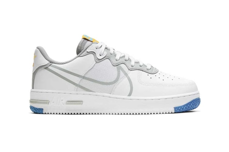 Nike AF1 React D/MS/X Receives Crisp "White/LT Smoke Gray" Colorway